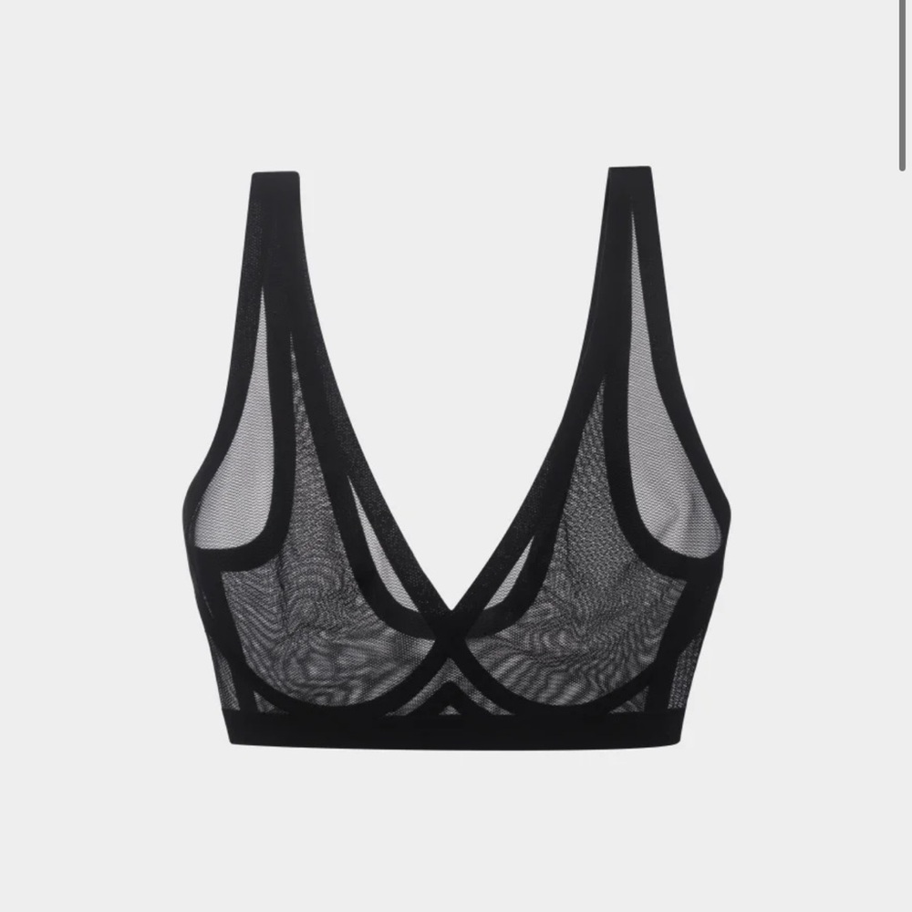 Eby Black Mesh Bralette